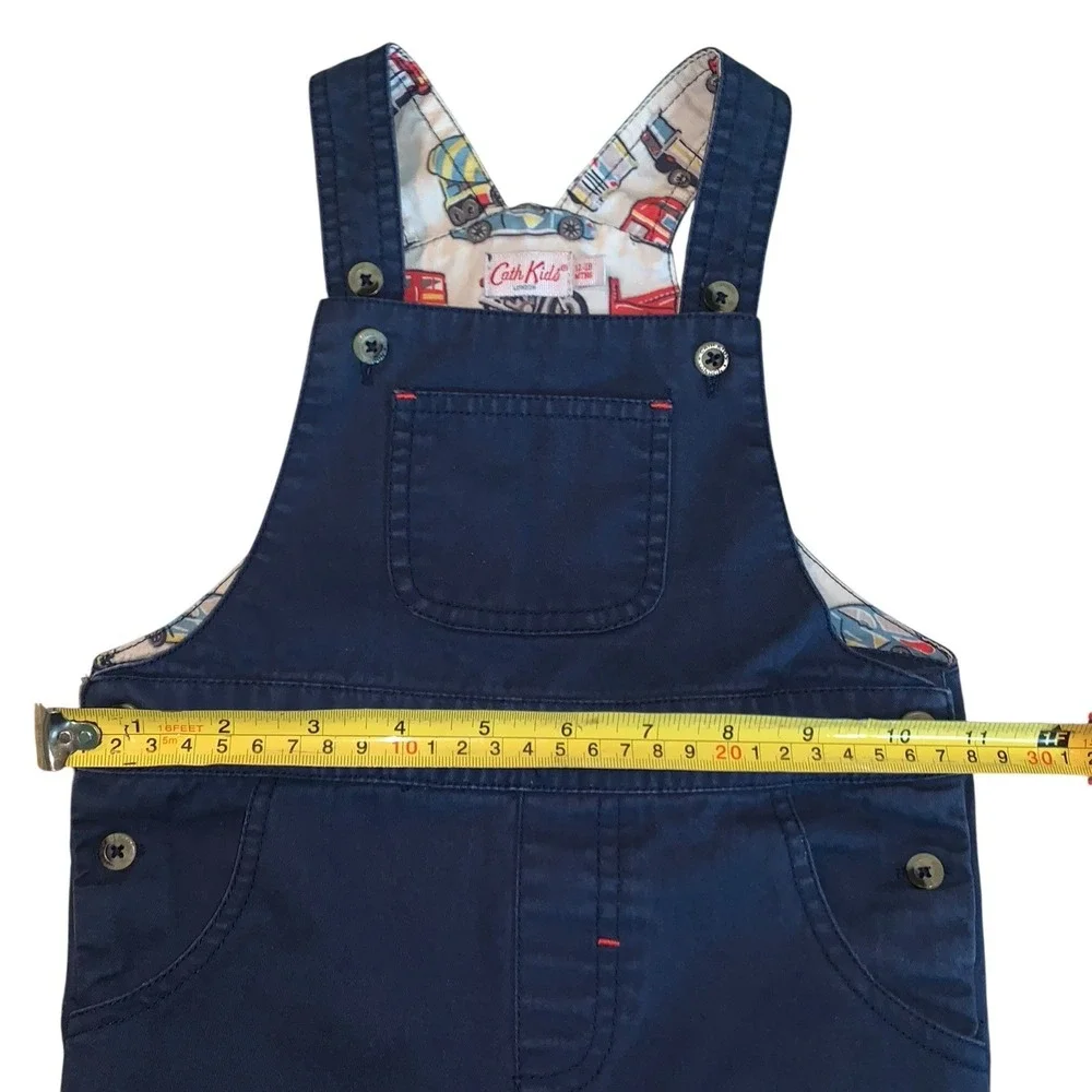 Cath‎ Kids London Infant Boys Bid Coveralls Blue Trucks Snaps 12-18mo Trucks Hem